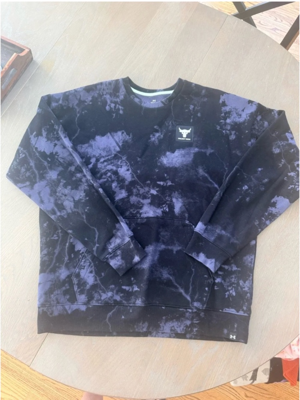 Under Armour Black & Purple Tie-Dye Crew Sweatshirt